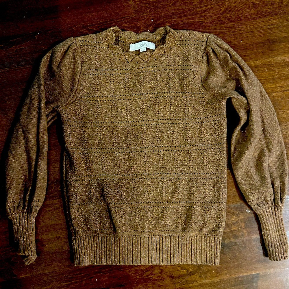 Loft sparkle sweater size small